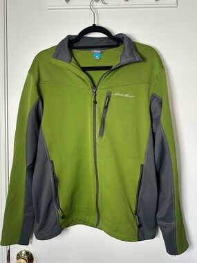 Green Eddie Bauer Outdoor Zip Up Sweater size Medium